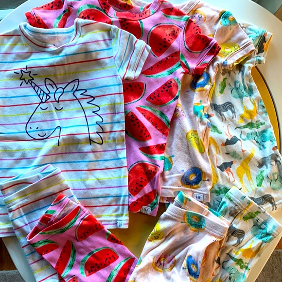 Kids Pajamas Gap Donut Pajamas BabyGap 100% Organic Cotton Donut